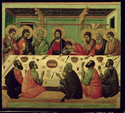 The Last Supper, from the Passion Altarpiece by Duccio di Buoninsegna